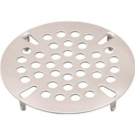 Premier 3-1/2 in. Commercial Flat Waste Strainer Plate in Stainless Steel