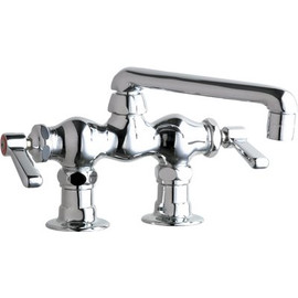 Chicago Faucets 2-Handle Exposed Sink Faucet in Chrome