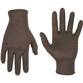 Custom LeatherCraft Black Nitrile Medium Disposable Gloves