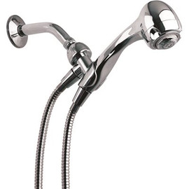 Niagara Conservation Earth 3-Spray 2.7 in. Single Wall Mount Handheld 1.5 GPM Shower Head in Chrome