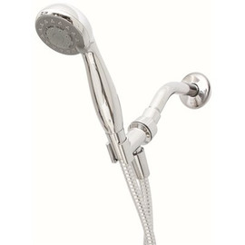 Premier 3-Spray 2.8 in. Triple Wall Mount Handheld Adjustable Shower Head in Chrome