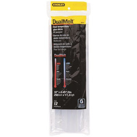 Stanley 7/16 in. x 10 in. Dual Temp Glue Sticks (12 Pack)