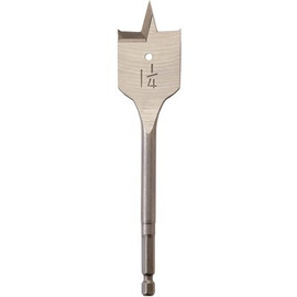 Milwaukee 1-1/4 in. x 6 in. High Speed Steel Flat Wood Boring Bit