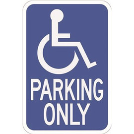 HY-KO 12 in. x 18 in. Handicapped Parking Heavy-Duty Sign