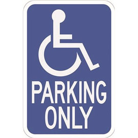 HY-KO 12 in. x 18 in. Handicapped Parking Heavy-Duty Reflective Sign