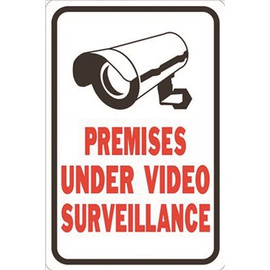 HY-KO 12 in. x 18 in. These Premises Protected by Video Surveillance Heavy-Duty Reflective Sign