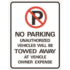 HY-KO 18 in. x 24 in. No Parking Heavy-Duty Sign