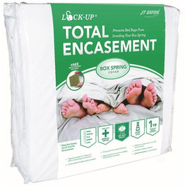 JT Eaton Lock-Up Queen Total Box Spring Encasement for Bed Bug Protection