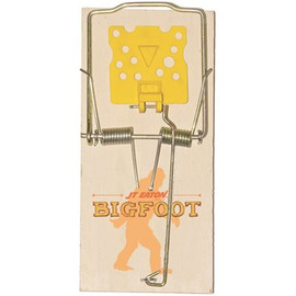 JT Eaton Bigfoot Rat Size Spring Action Wooden Snap Trap with Expanded Trigger (12-Pack)