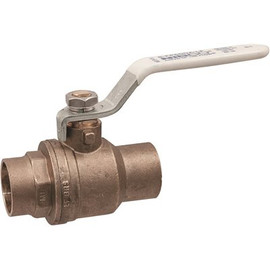 NIBCO 1-1/2 in. Brass Lead-Free Solder Two-Piece Full Port Ball Valve