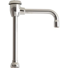 Chicago Faucets LEAD-FREE GOOSENECK SPOUT WITH ATMOSPHERIC VACUUM BREAKER, 6 IN., CHROME