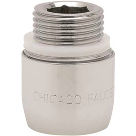 Chicago Faucets CHICAGO FAUCET AERATOR WITH ADAPTER 3/8 IN. MIP, LEAD FREE