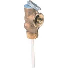 Watts 3/4 In Lead Free Self Closing Temp And Pressure Relief Valve, 150 psi, Extended Shank Up To 1 3/4 In Insulation