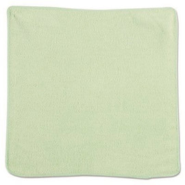 Rubbermaid Commercial Products 12 in. x 12 in. Light Commercial Green Microfiber Cloth (288 Per Case)