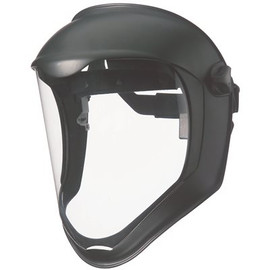 Uvex Bionic Black Matte Faceshield with Clear PC Uncoated Visor