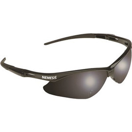 Jackson Safety JACKSON SAFETY V30 NEMESIS SAFETY GLASSES, BLACK FRAME, SMOKE MIRROR LENS