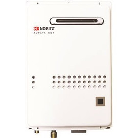 NORITZ 120,000 BTU, 6.6 GPM Residential Outdoor Condensing Front Exhaust Natural Gas Tankless Water Heater