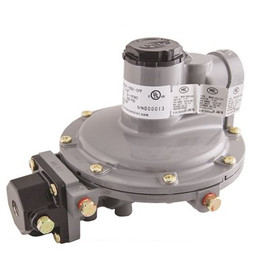Excela-Flo 1/4 in. FNTP Inlet x 1/2 in. FNTP Outlet - 11 in. WC Outlet Full Size Twin Stage Regulator