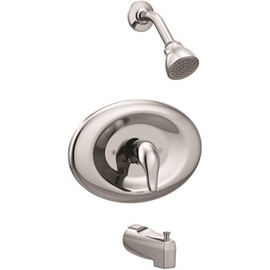 MOEN Chateau Single-Handle 1-Spray Tub and Shower Faucet in Chrome (Valve Included)
