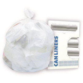 24 in. x 33 in. 8 mic. 12 Gal. to 16 Gal. Natural High-Density Trash Bags (50/Roll 20 Rolls/Case)