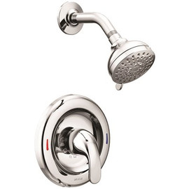 MOEN Adler Single-Handle 4-Spray Shower Faucet in Chrome (Valve Included)