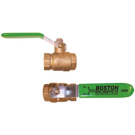 Boston Metal Ball Valve, Female NPT Ends with Drain 3/4 in. Lead Free