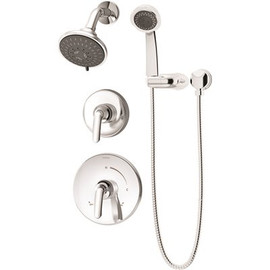 Symmons Elm 2-Handle 5-Spray Shower Trim with 3-Spray Hand Shower in Polished Chrome (Valves not Included)