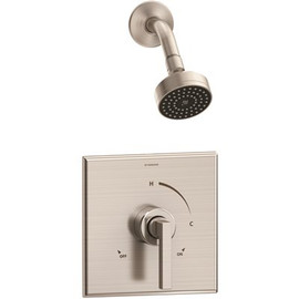 Symmons Duro Single Handle 1-Spray Shower Trim in Satin Nickel - 1.5 GPM (Valve not Included)
