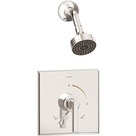 Duro Single Handle 1-Spray Shower Trim with Secondary Volume Control in Polished Chrome - 1.5 GPM (Valve not Included)