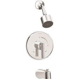 Symmons Dia 1-Handle 1-Spray Tub and Shower Faucet Trim Kit in Polished Chrome (Valve Not Included)