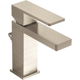 Symmons Duro Single Hole Single-Handle Bathroom Faucet with Drain Assembly in Brushed Nickel