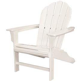 Trex Outdoor Furniture HD Classic White Plastic Patio Adirondack Chair