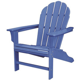 Trex Outdoor Furniture HD Pacific Blue Plastic Patio Adirondack Chair