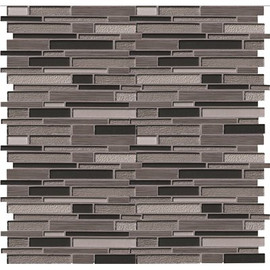 MSI Metro Gris Interlocking 12 in. x 12 in. Mixed Multi-Surface Mesh-Mounted Mosaic Tile (10 sq. ft./Case)