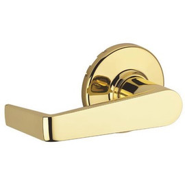 Kwikset Kingston Polished Brass UL Rated Passage Hall/Closet Door Lever