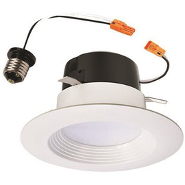 Halo LT 4 in. 3000K Integrated LED White Recessed Ceiling Light Fixture Retrofit Downlight Trim with 90 CRI, Soft White