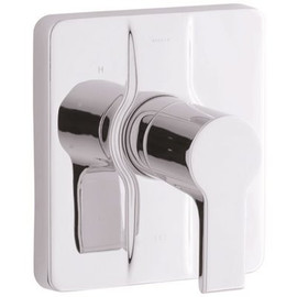 KOHLER Singulier 1-Handle 1-Spray 2.5 GPM Tub and Shower Faucet with Lever Handle in Polished Chrome (Valve Not Included)