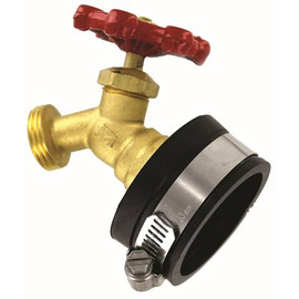 Fernco REUSABLE CAP WITH HOSE BIBB, 4 IN.