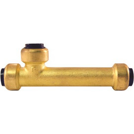 Tectite 1/2 in. Brass Push-To-Connect Slip Tee Fitting