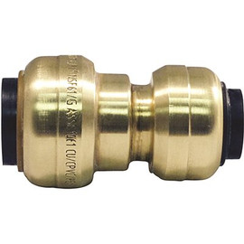 Tectite 1/2 in. Brass Push-To-Connect x 3/8 in. Reducer Coupling