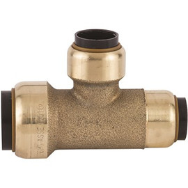 Tectite 3/4 in. x 1/2 in. x 1/2 in. Brass Push-to-Connect Reducer Tee