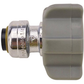 Tectite 1/4 in. (3/8 in. ) Chrome Plated Brass Push-To-Connect x 7/8 in. Female Ballcock Toilet Straight Connector
