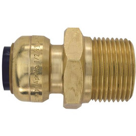 Tectite 1/2 in. Brass Push-to-Connect x 3/4 in. Male Pipe Thread Reducing Adapter