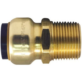 Tectite 3/4 in. Brass Push-to-Connect x Male Pipe Thread Adapter Tectite 3/4 in. Brass Push-to-Connect x Male Pipe Thread Adapter