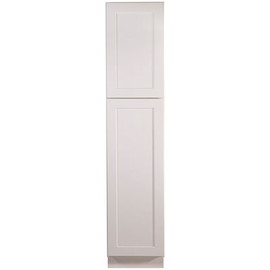 Design House Brookings Plywood Ready to Assemble Shaker 18x84x24 in. 2-Door Pantry/Utility Kitchen Cabinet in White