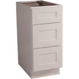 Design House Brookings Plywood Ready to Assemble Shaker 18x34.5x24 in. 3-Drawer Base Kitchen Cabinet in White
