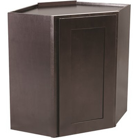Design House Brookings Plywood Ready to Assemble Shaker 24x30x12 in. 1-Door Wall Corner Kitchen Cabinet in Espresso