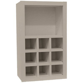 Hampton Bay Shaker Assembled 18x30x12 in. Wall Flex Kitchen Cabinet with Shelves and Dividers in Dove Gray