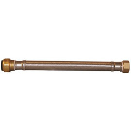 Tectite 3/4 in. Push-To-Connect x 3/4 in. Female Pipe Thread x 12 in. Braided Stainless Steel Water Heater Connector Tectite 3/4 in. Push-To-Connect x 3/4 in. Female Pipe Thread x 12 in. Braided Stainless Steel Water Heater Connector