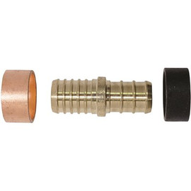 Apollo 1/2 in. Brass PEX-B Barb Polybutylene Coupling